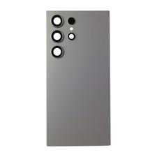 Back Glass with Camera Lenses Samsung Galaxy S24 Ultra Titanium Gray Aftermarket