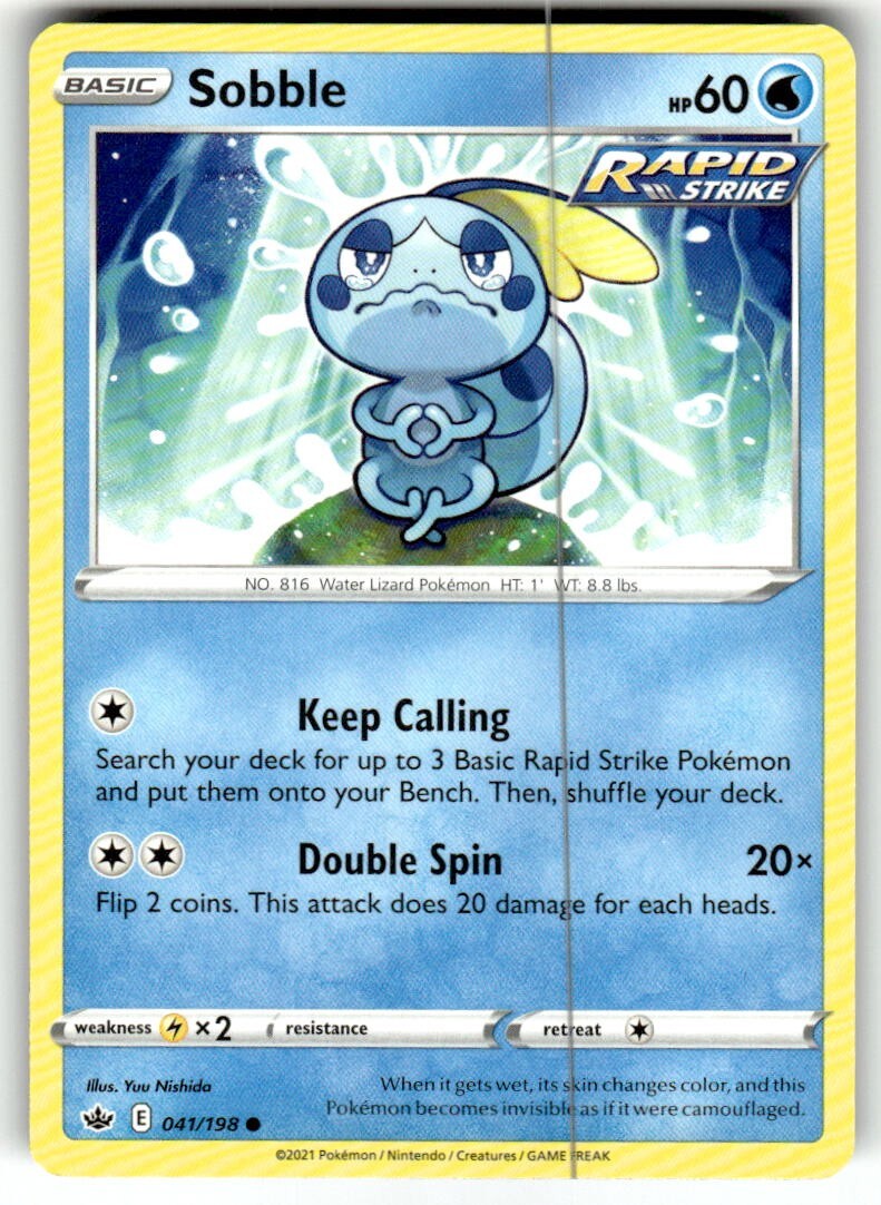 Pokémon TCG - NM - Sobble 041/198 - Common