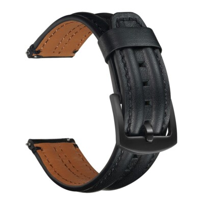 Klassisch Leder Armband für Samsung Galaxy Watch 3 4 5 6 7 FE 40mm 44mm Active 2