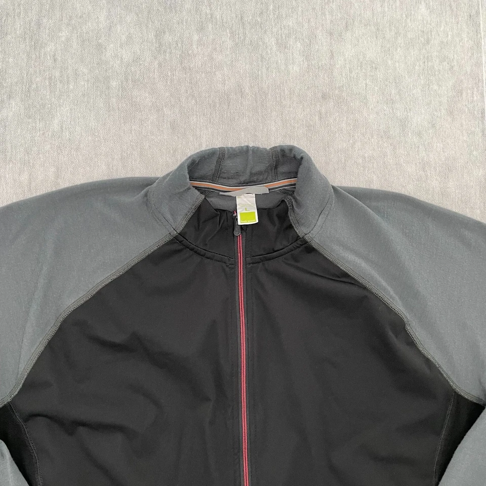 Smartwool Sweater Adult Large Black Gray 1/2 Zip Pullover Merino Wool Mens L - Image 3 of 4