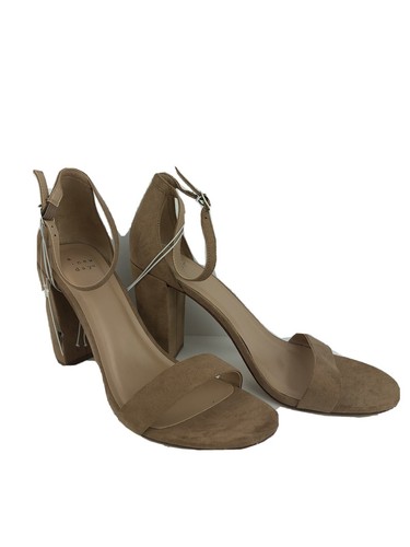 Ema High Block Heel Pumps Taupe 