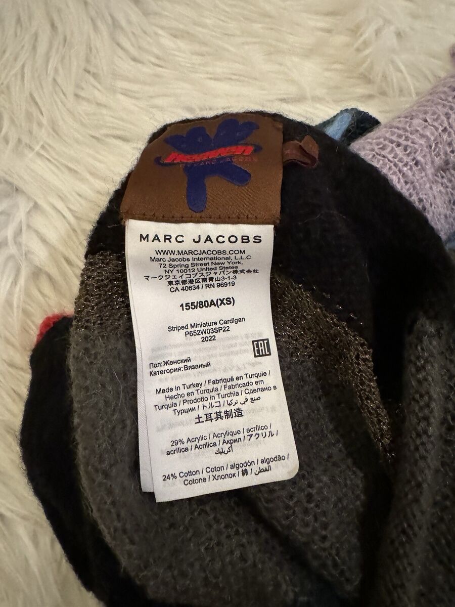 Heaven By Marc Jacobs Cropped Cardigan Sweater Multicolor XS Heaven By Marc Jacobs Cropped Cardigan Sweater Multicolor XS