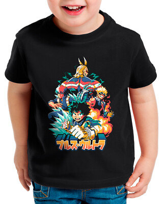 Hero Team Kinder T-Shirt superhero japan academia manga