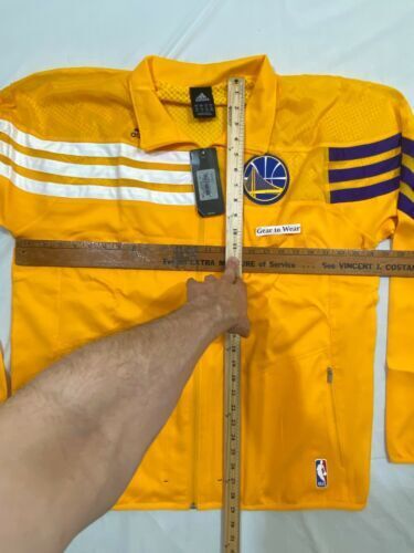 Golden State Warriors Adidas Nba Warm Up Jacket Jersey Jacket 2Xl Basketball