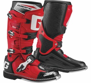 red motocross boots