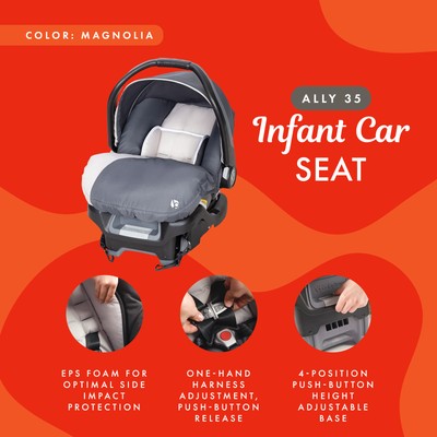 Infant Car Seat 50 No Accidents And Smoke Free Baby Trend Ally