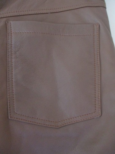 DORMEUIL ENGLAND WOMENS SOFT BROWN LEATHER PANTS LINED SIZE M - Picture 8 of 11