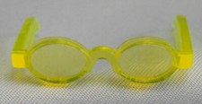Barbie Clone Doll's YELLOW TRANSLUCENT Sunglass Eye Glasses Shade Malibu Beach