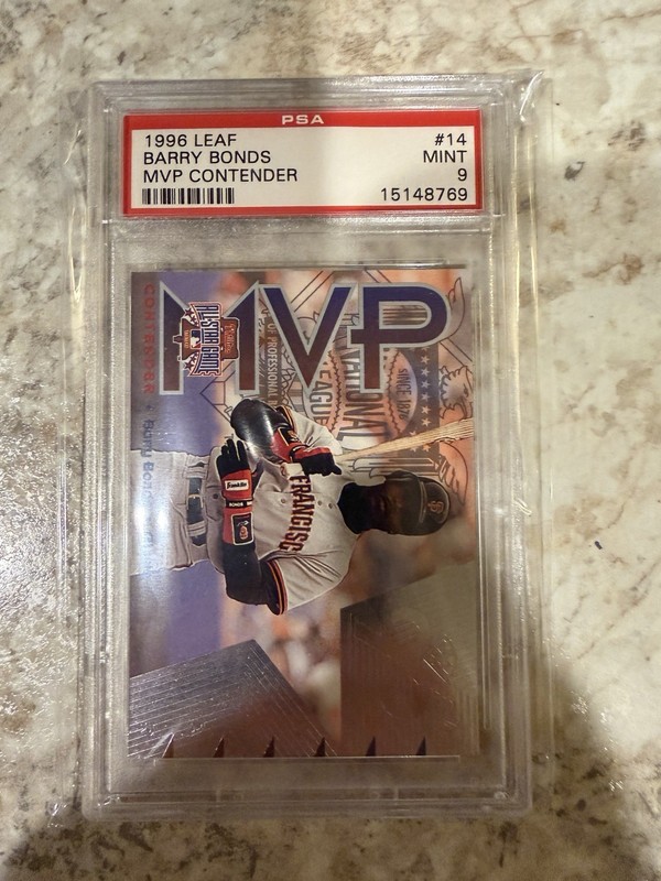 1996 Leaf Barry Bonds MVP Contender  #14 Graded a PSA 9!!