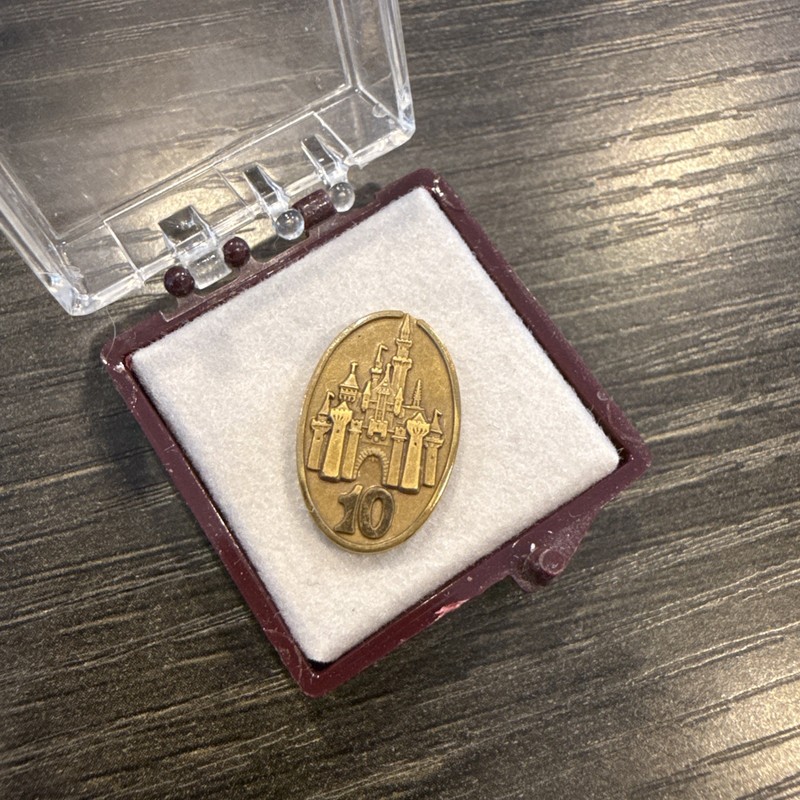 Walt Disney World Cast Member 10 Year Service Award Pin Cinderella Castle