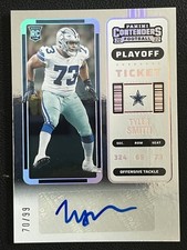 Tyler Smith 2022 Panini Contenders Football Playoff Ticket Auto RC /99 #154