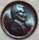 Brilliant Uncirculated 1911-P Lincoln Cent, Beautifully Toned specimen.