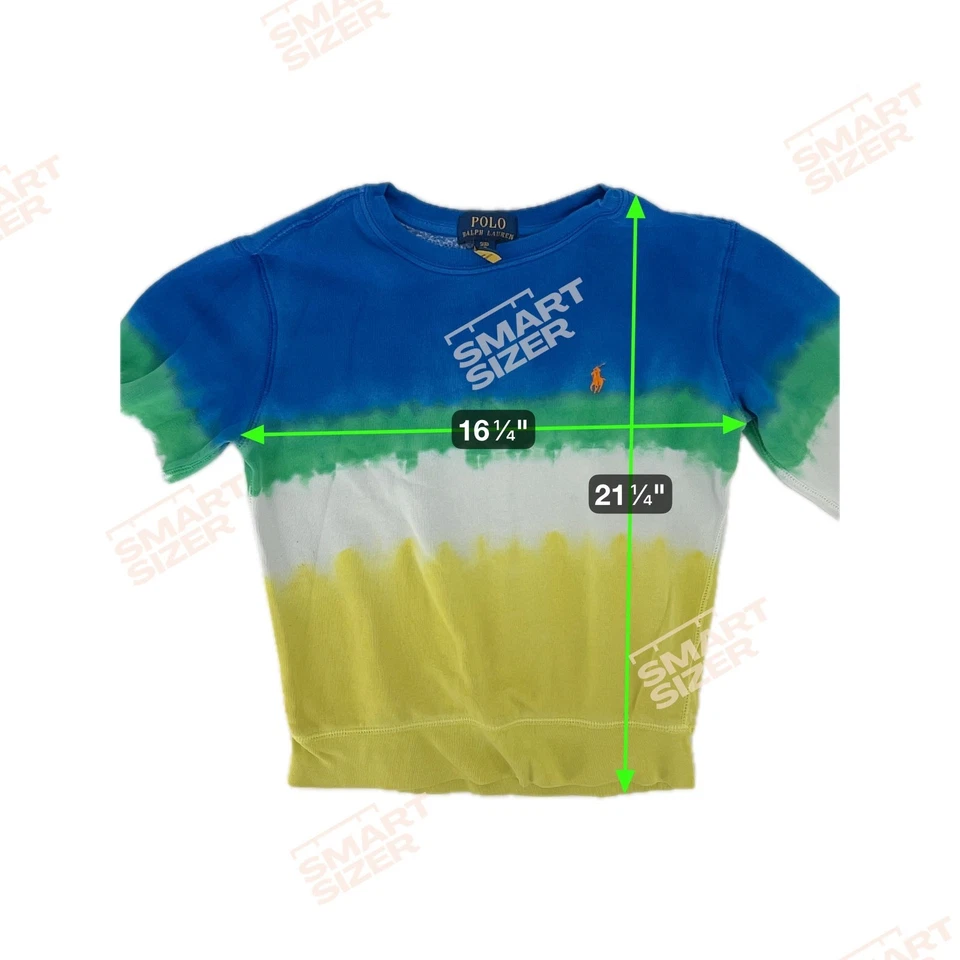Polo Ralph Lauren Niños Tie Dye Cuello Redondo Pullover Sudadera Talla S (8) Foto 3 de 4
