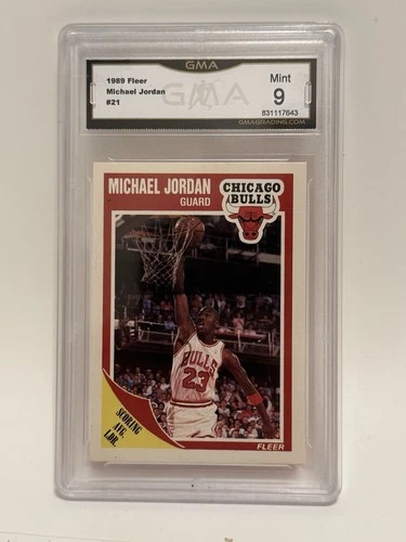 1989-90 Fleer - Michael Jordan #21 GMA 9 - Beautiful Copy With Great Centering