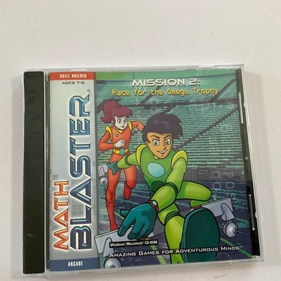 Math Blaster Mission 2 Race for the Omega Trophy CD-ROM 2000 Educational GAME