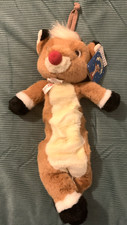 Vintage 1998 Rudolph The Red-Nosed Reindeer The Movie Plush Musical Pull-Toy NWT