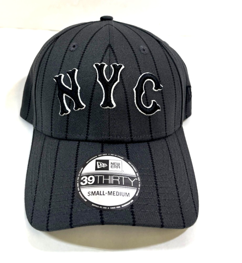 New York Mets MLB NE 2024 City Connect Flex-Fit  Hat~Gray Pinstripe