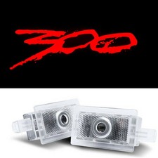 2x Hd Red 300 Car Led Door Laser Projector Lights For Chrysler 300 2005-2024 2x Hd Red 300 Car Led Door Laser Projector Lights For Chrysler 300 2005-2024
