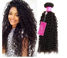 UNice Brazilian Curly Virgin Hair Weaves 3 Bundles 100 Human Hair Extensions US