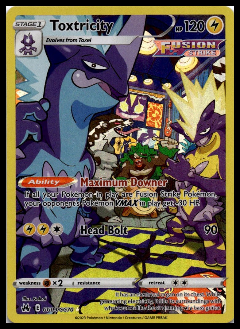 Crown Zenith: Galarian Gallery #GG09/GG70 Toxtricity