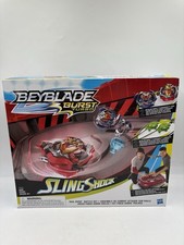 Beyblade Burst Turbo Slingshock Rail Rush Battle Set Arena 2018 Hasbro New Open