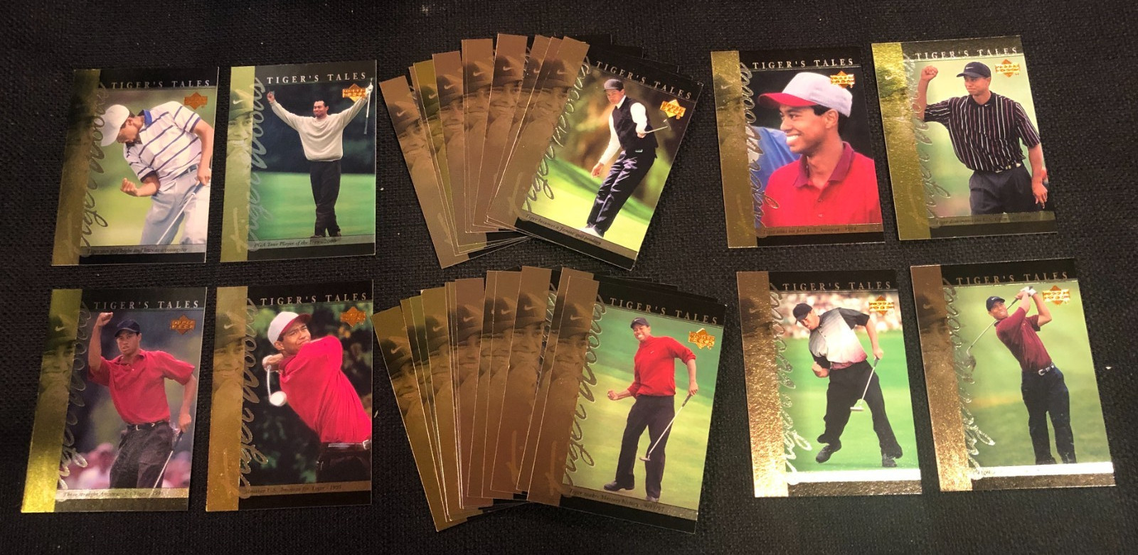 2001 Tiger Woods Tiger's Tales NIKE Upper Deck ROOKIE SEASON 30 Card RC Golf Set