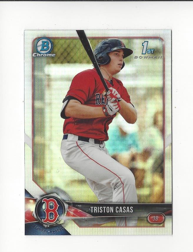 2018 Bowman Chrome Draft Refractor #BDC171 Triston Casas Rookie Red Sox