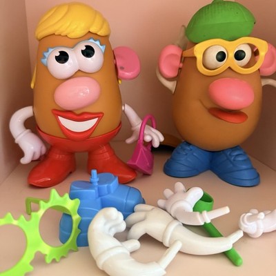 Vintage Mr. And Mrs. Potato Head With Some Accessories Good, Used Condition