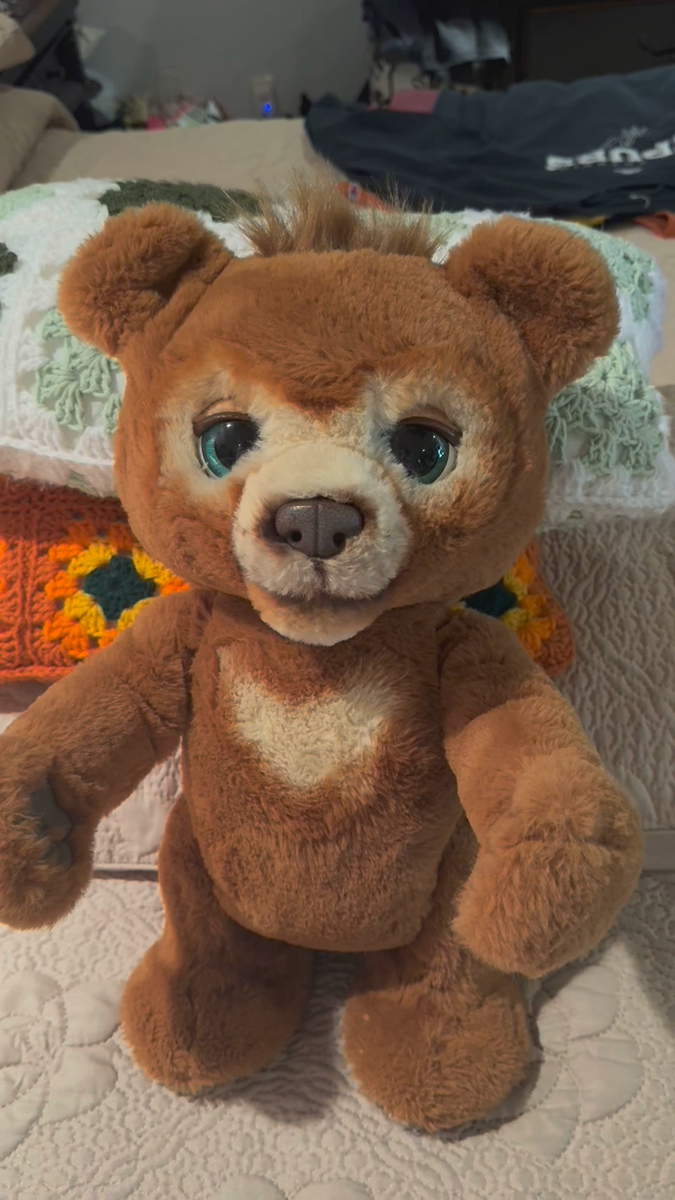 FurReal Cubby The Curious Bear Animated Talking Plush Toy Hasbro