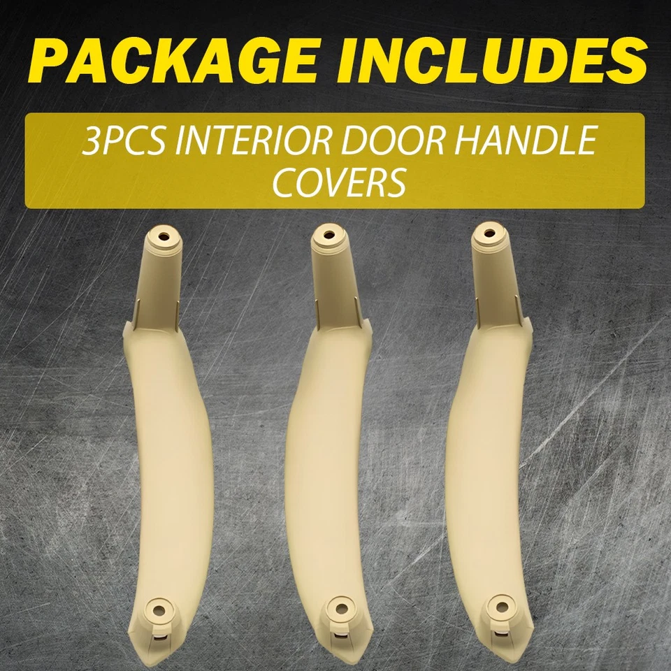 Beige Inner Door Handle Pull Cover For 2007-2013 BMW X5 X6 E70 E71 E72 3-30X - Image 3 of 4
