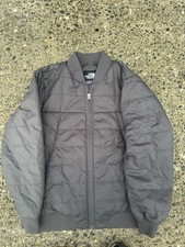 The North Face TNF Quilted Insulated Gray Boys Full Zip Coat Jacket M