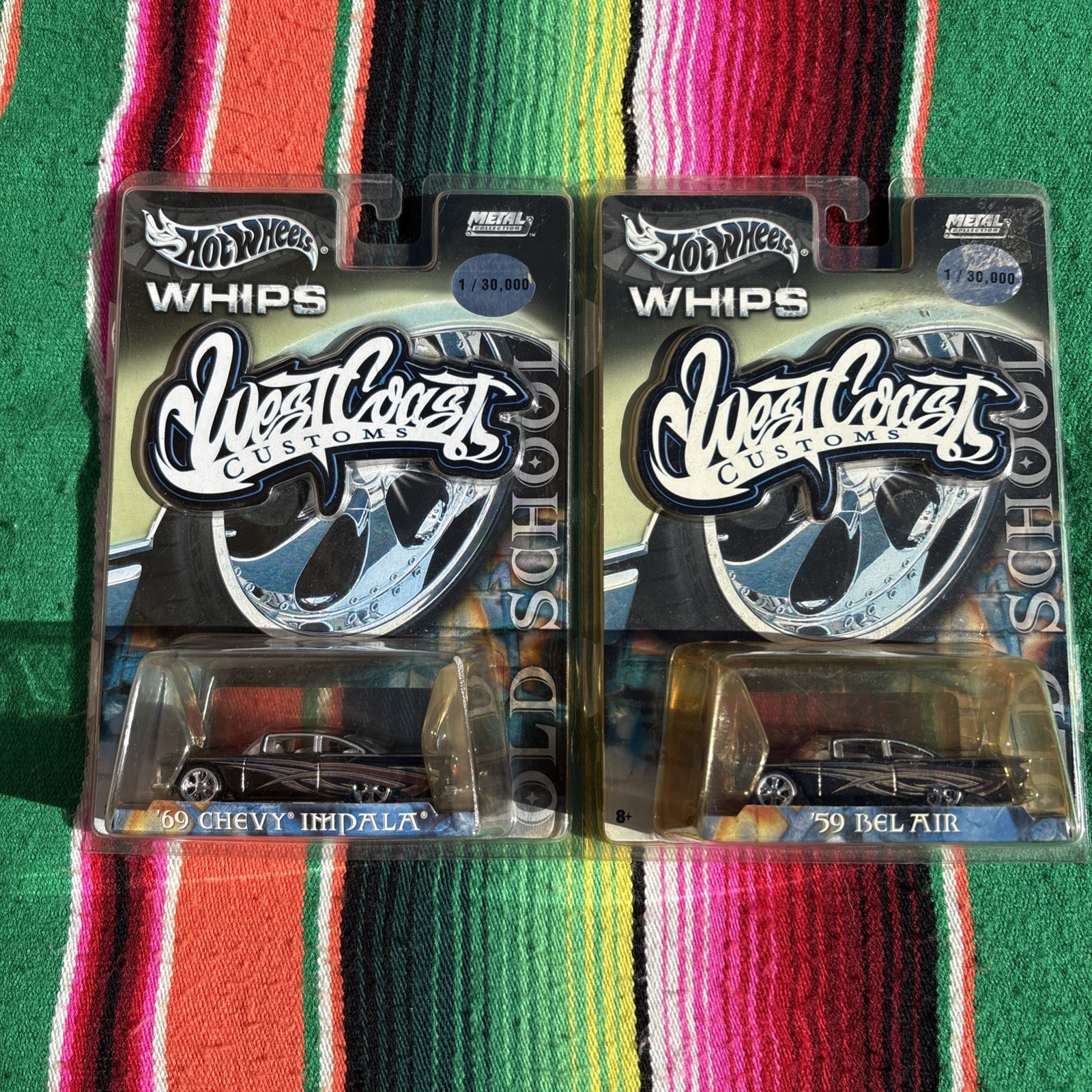 Hot Wheels '59 Bel Air Chevrolet & ‘69 Chevy - Same Car Different Packets