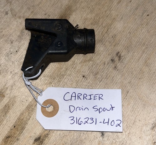 CARRIER 316231-402 1/2" Drain Spout PVC NPT Connection USED