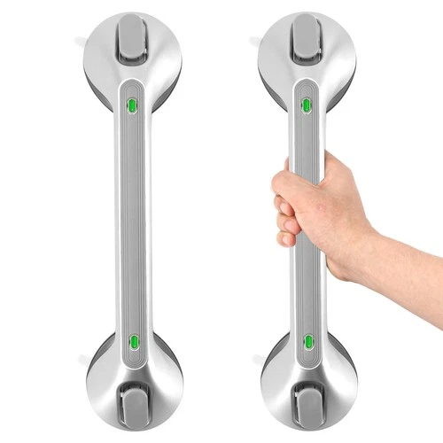 Newthinking Long Suction Grab Rails for Bathroom, 16inch Suction Shower Handle