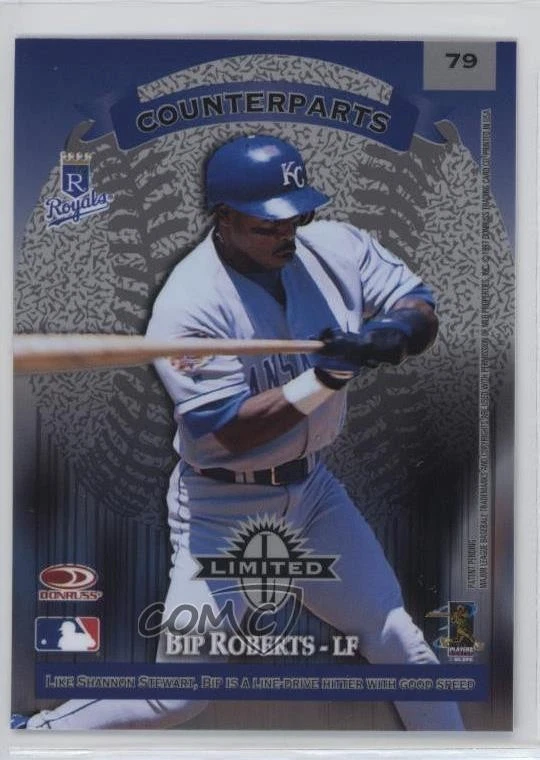 1997 Donruss Limited Counterparts Shannon Stewart Bip Roberts #79 - Image 2 of 2