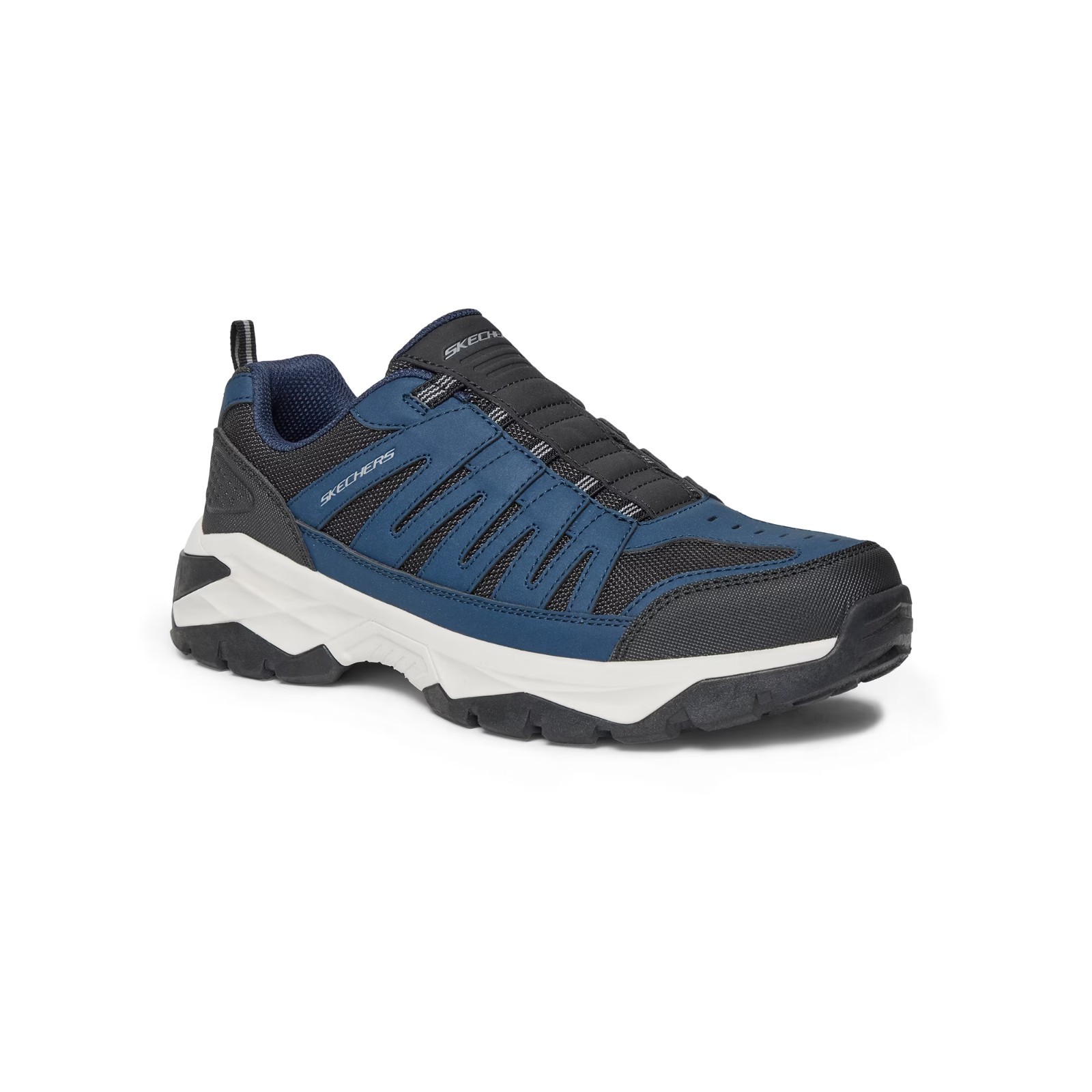Skechers Men's Brenn Slip-On Athletic Shoes Navy/Black  Color NEW FULL BOX