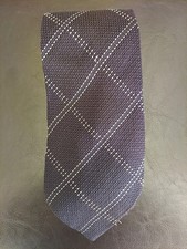 Polo By Ralph Lauren Neck Tie - Hand Made In USA, 100 Silk - Dark Purple/Black