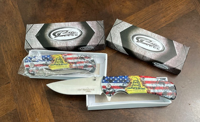 Lot NIB Rite Edge Dont Tread On Me Pocket Knives