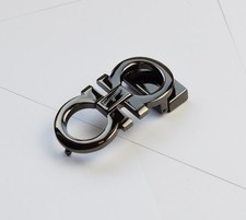 Salvatore Ferragamo black Gancini Belt Buckle For 1.38" Wide Leather Belts