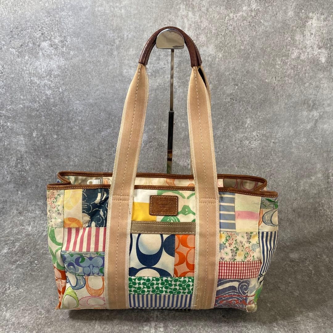 Coach Patchwork Multicolor A4 Tote Bag Shoulder B… - image 24