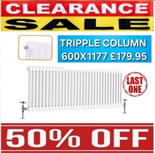 3 column Horizontal Traditional Cast Iron Style Radiator Designer Central Heatin