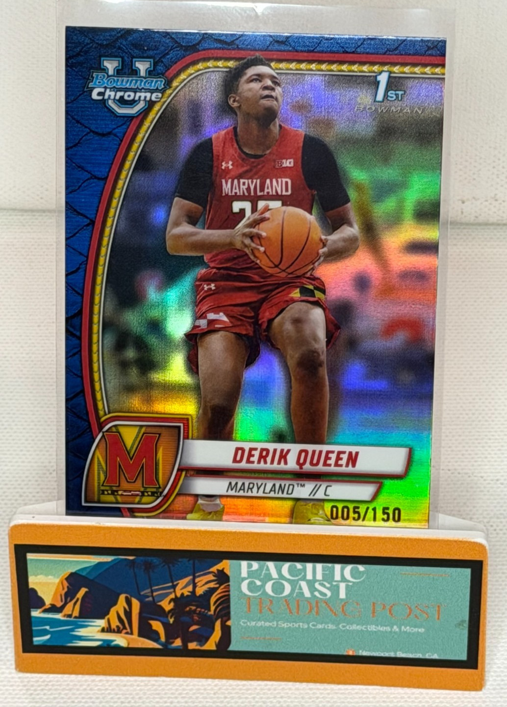 2024 Bowman U Chrome - DERIK QUEEN #19 - Blue Reptilian 1st Bowman - 5/150