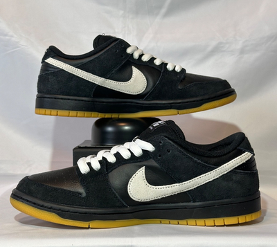 Nike Dunk Low Pro SB Black White Gum - Size 8M/9.5W (HF3704-003