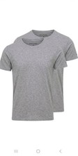 Bruno Banani Herren T-Shirt  Grau-Weis| Neu |  Modern Fit 95% Baumwolle 2er Pack