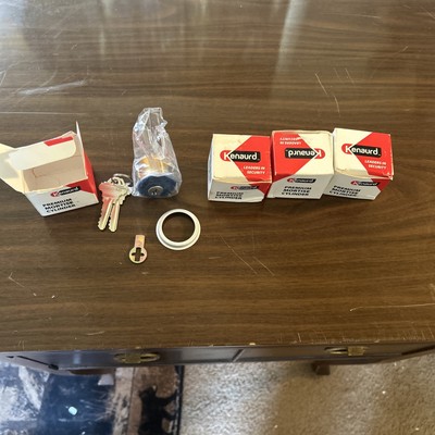 4 Kenaurd Premium Mortise Cylinder 1  26D SC1 Solid Brass 5-Pin w Keys P/N:1363
