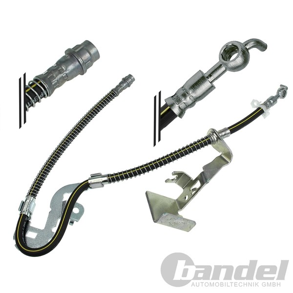 2X Meyle BremsschlÄUche Vorne Passend FÜR CitroËN C6 Peugeot 407 Links+Rechts-image