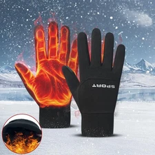 Football Gloves Waterproof Thermal Grip Outfield Cycling Player Bicycle Field Bi