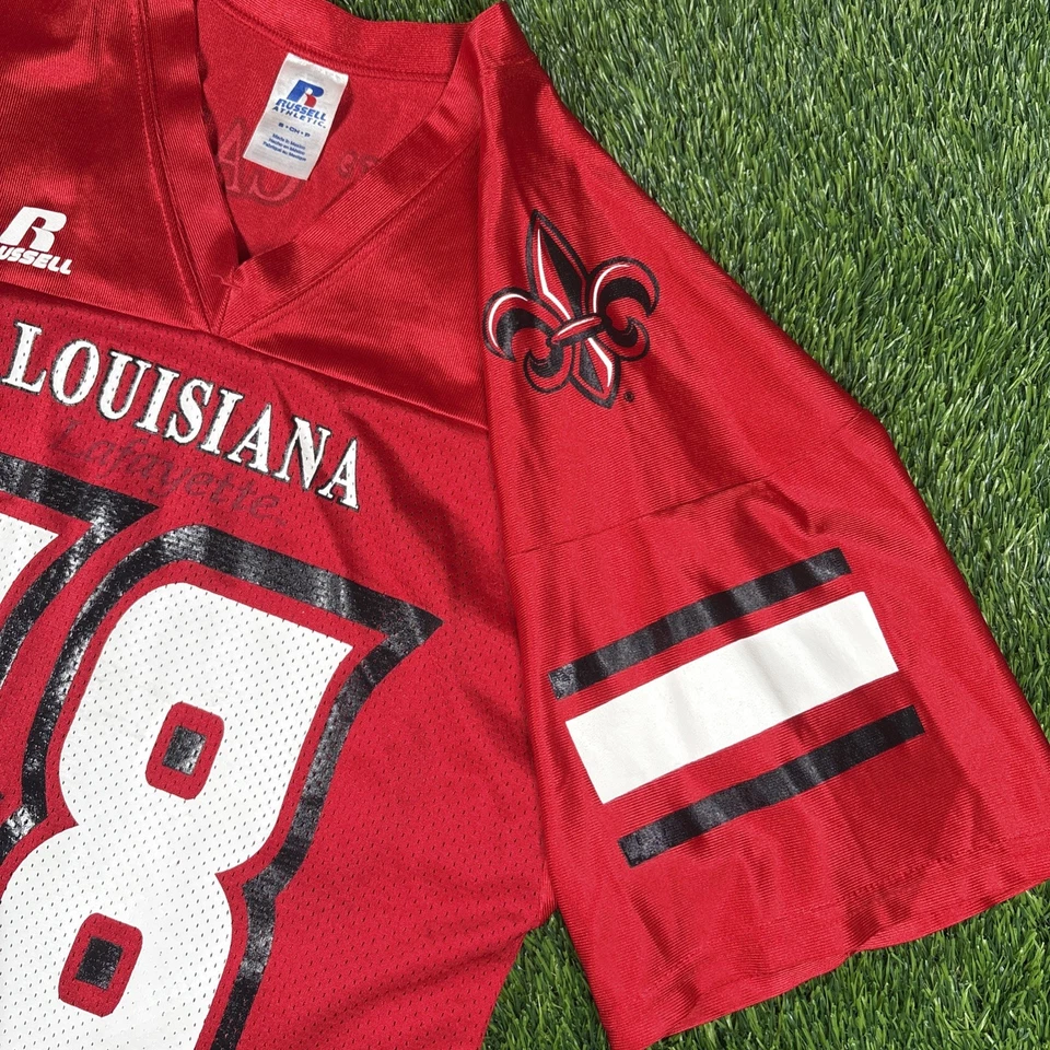Vintage Louisiana Lafayette jersey mens S Ragin Cajuns football team issue game - Image 4 of 4