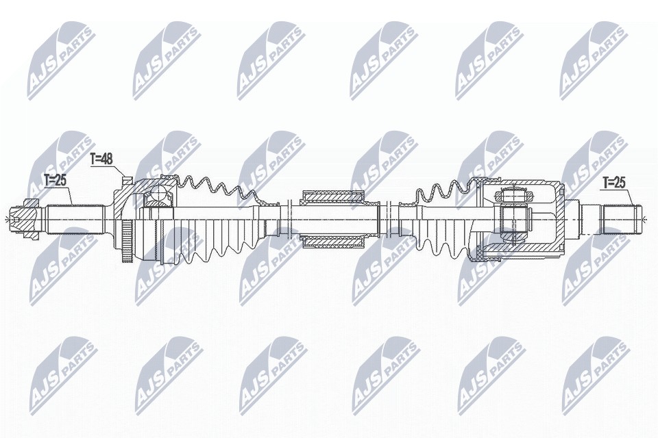 Drive shaft suitable for Hyundai i20 1.2 14- /LEFT/ OE to Vergl.: T98921A1, 2 - Image 6