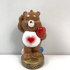 Tenderheart Care Bears Small Statue Holding Red Heart Ceramic Figurine Scott